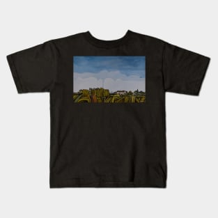 Cooling Castle Village Countryside Landscape Kids T-Shirt